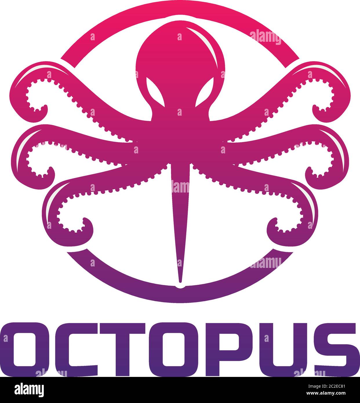 octopus logo for your business, vector illustration Stock Vector Image