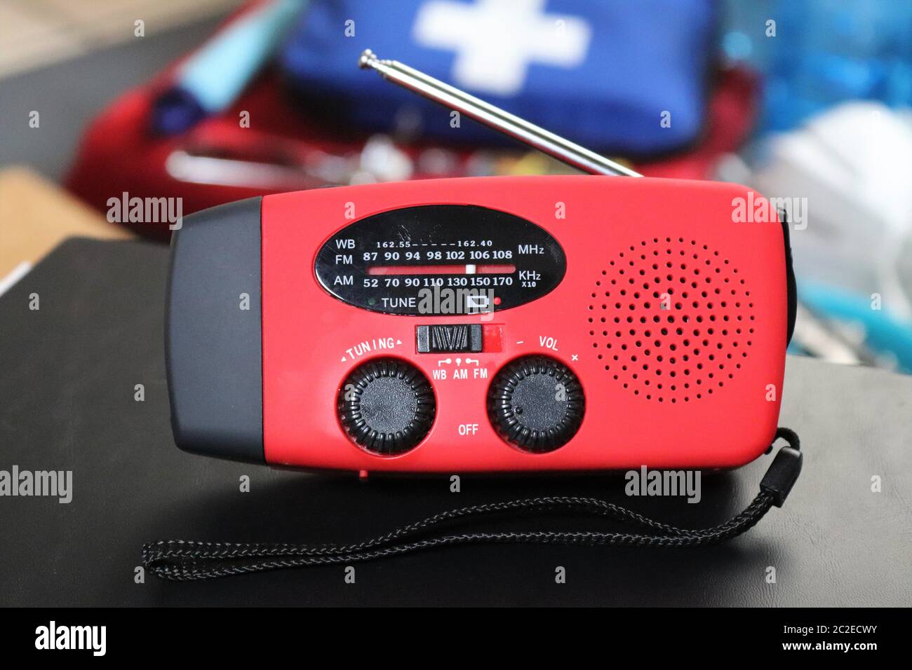 A radio is essential to receive emergency information. Any hand-cranked or  battery-operated radio can provide important information for survival Stock  Photo - Alamy