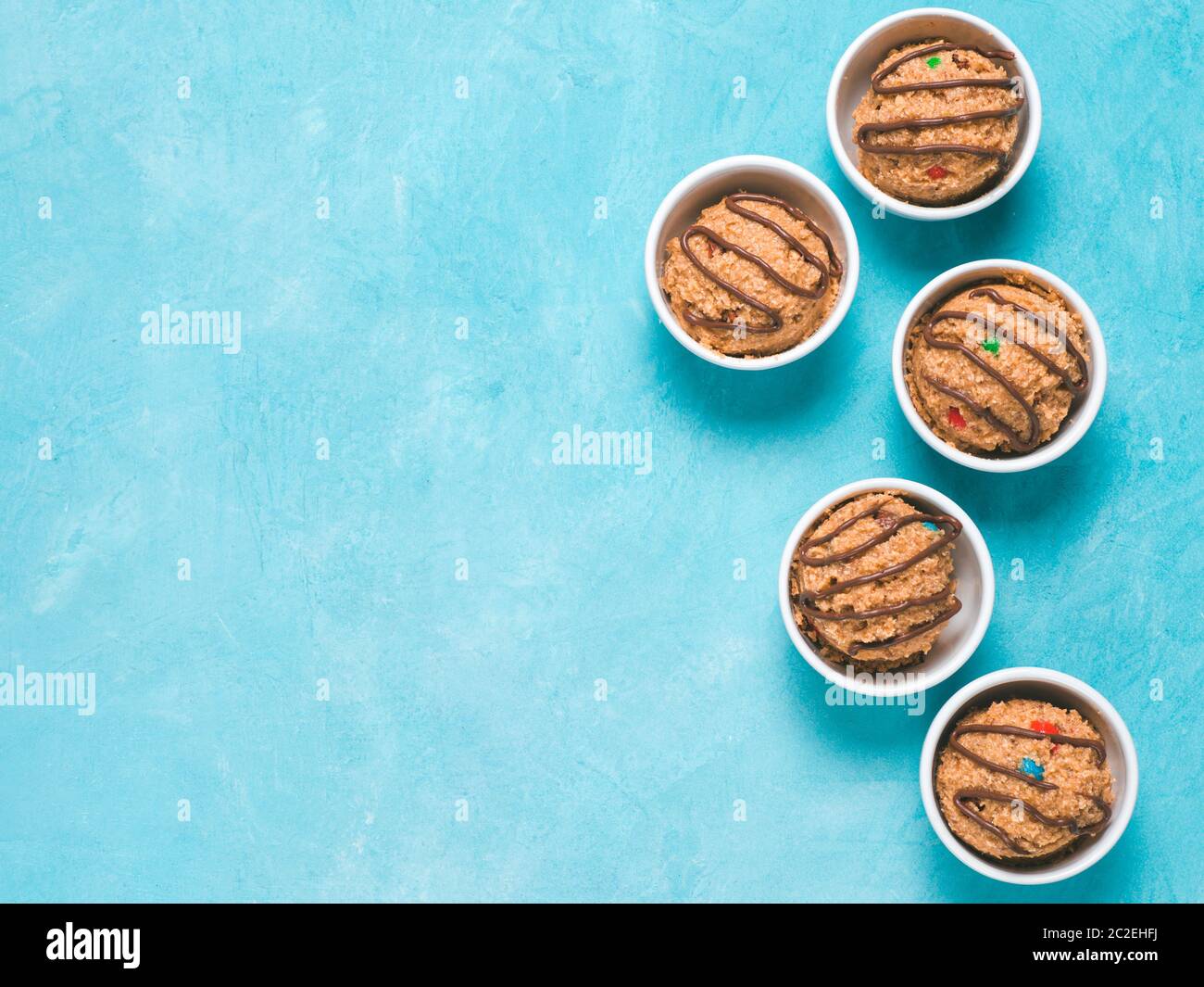 eatable raw monster cookie dough Stock Photo