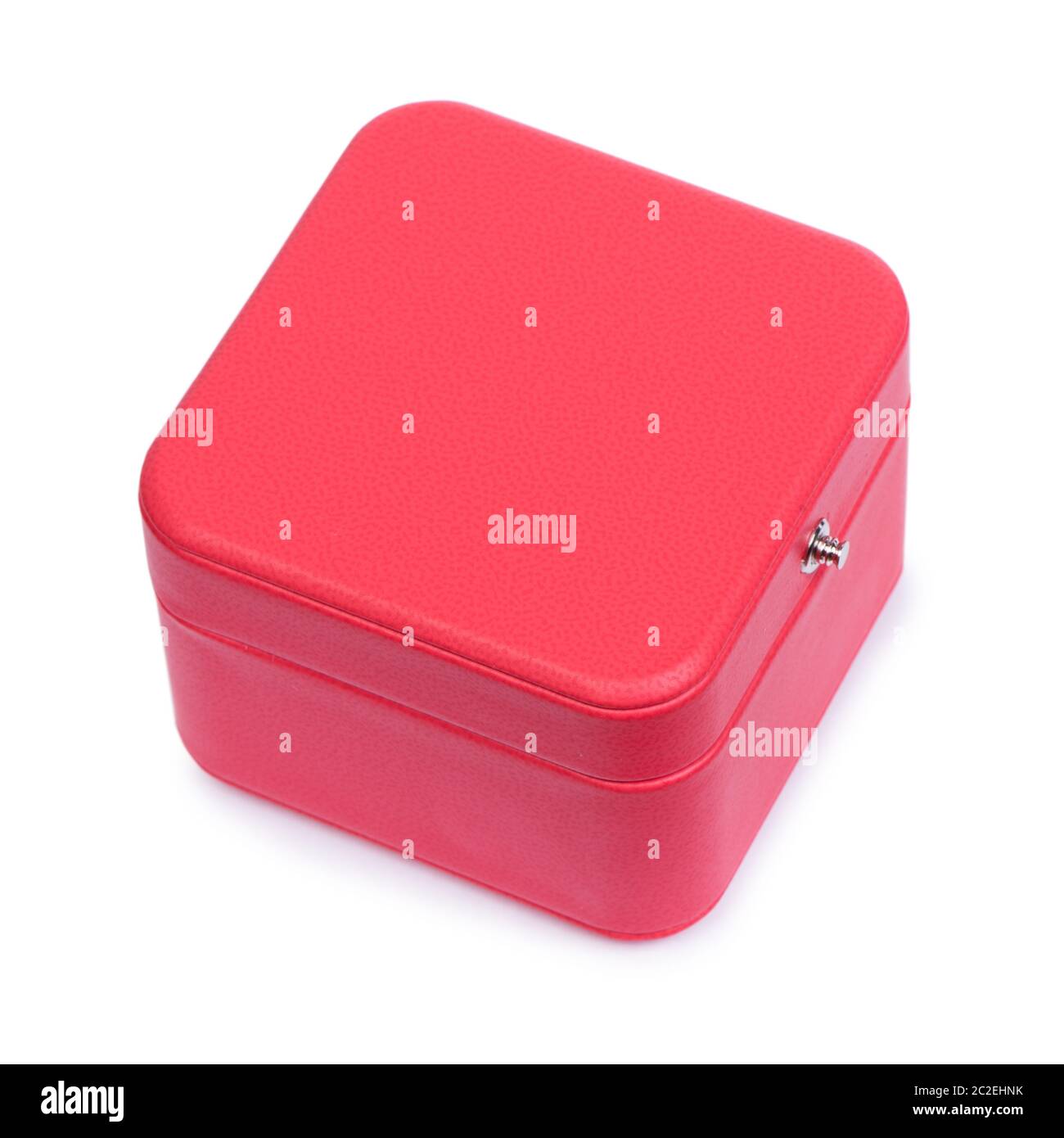 Red gift chest box isolated on white background Stock Photo - Alamy