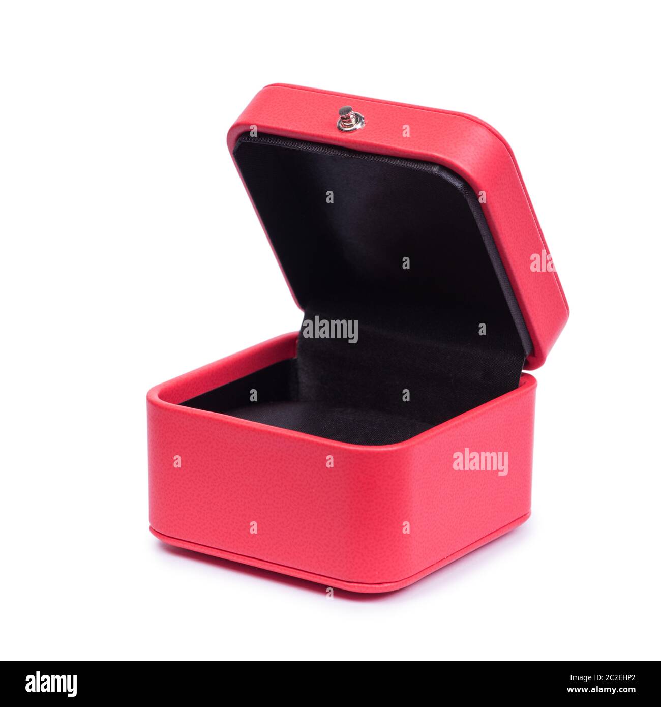 Red gift chest box isolated on white background Stock Photo - Alamy