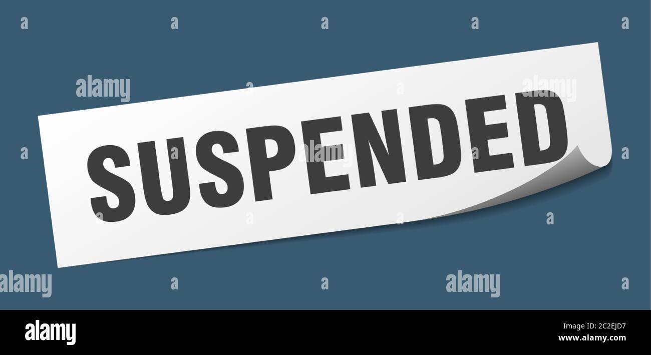 suspended sticker. suspended square isolated sign. suspended label Stock Vector Image & Art Alamy