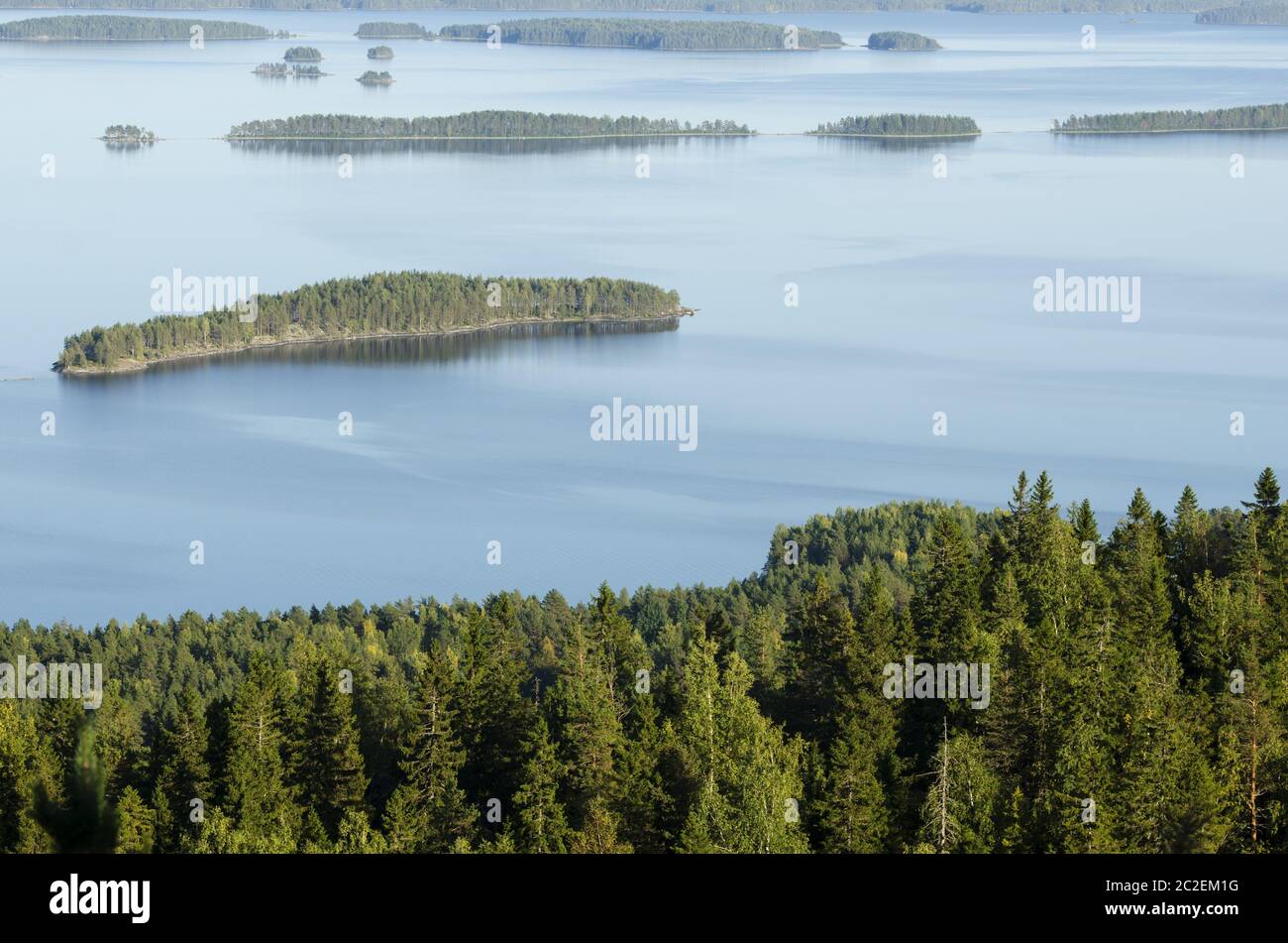 top view, Koli National Park, Finland Stock Photo