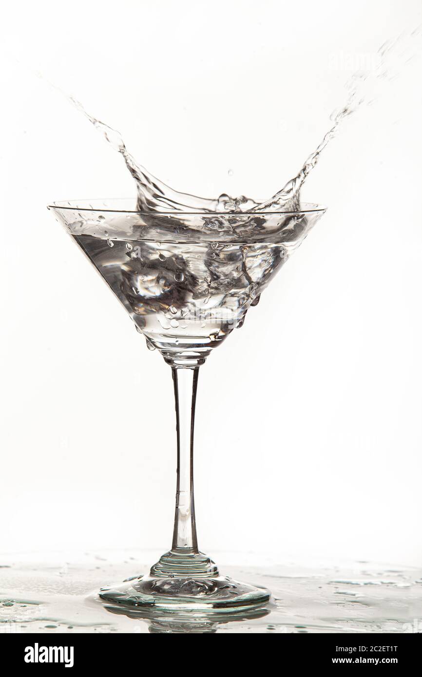 Glass, Water And Ice Stock Photo - Alamy