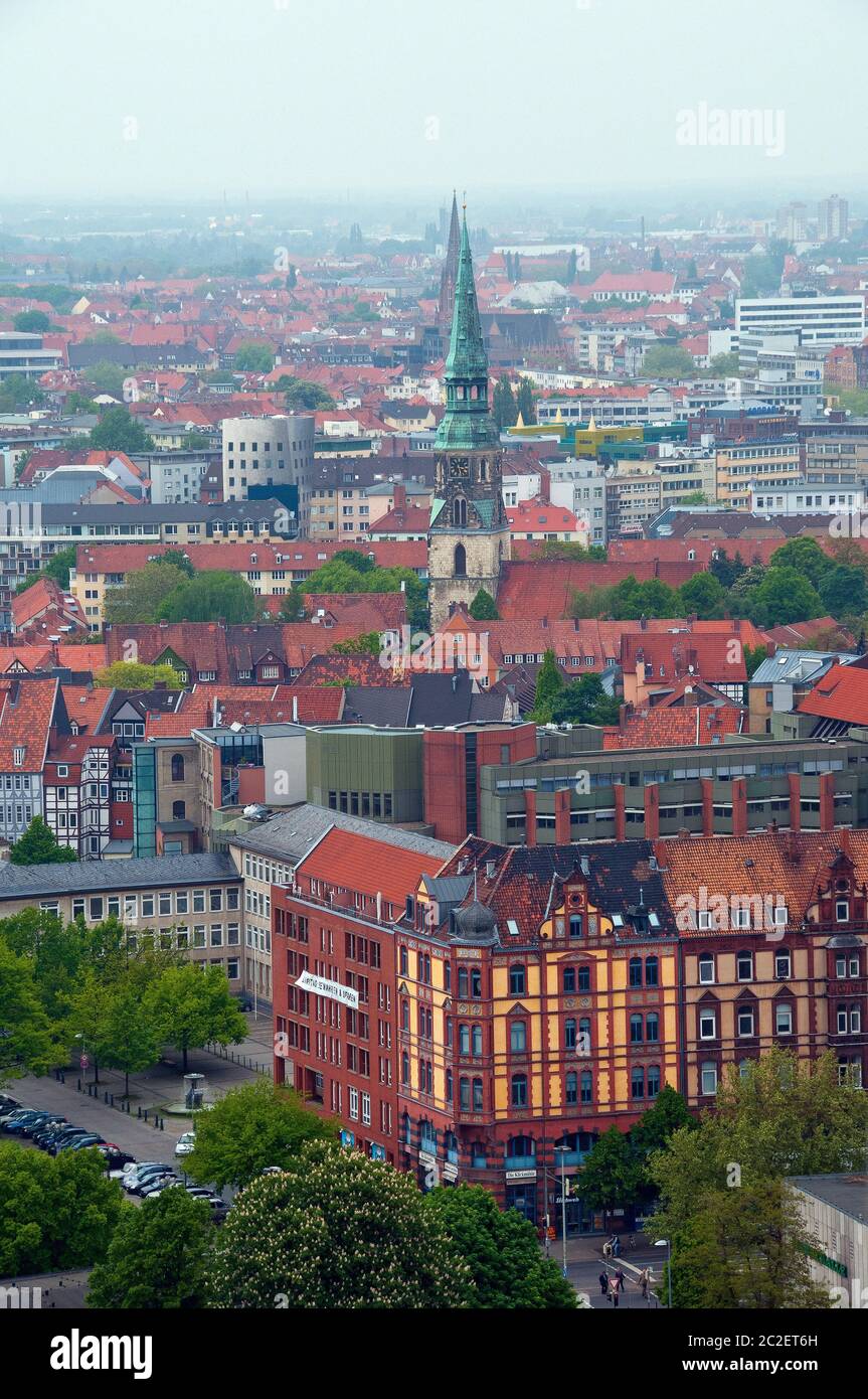City Panorama of Hannover Stock Photo