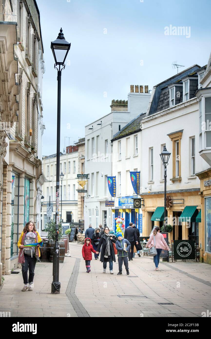 Regent Street in Cheltenham, UK Stock Photo Alamy