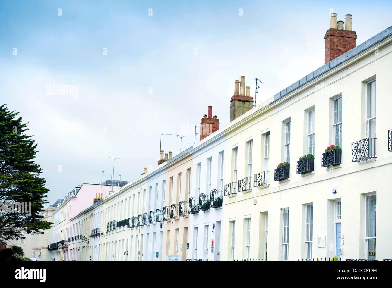 Rodney Road in Cheltenham, UK Stock Photo Alamy