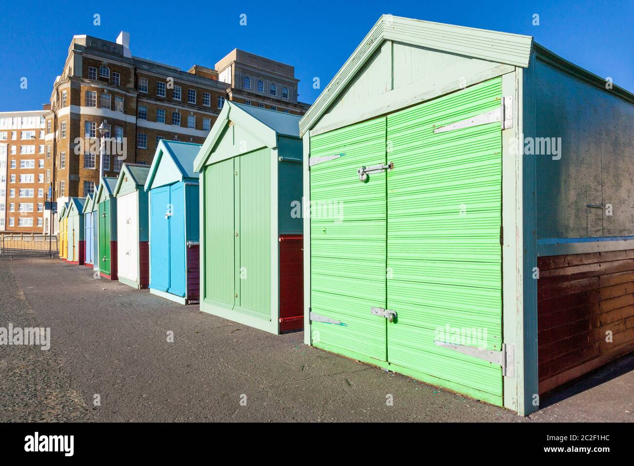 Colorful Brighton beach huts Stock Photo Alamy