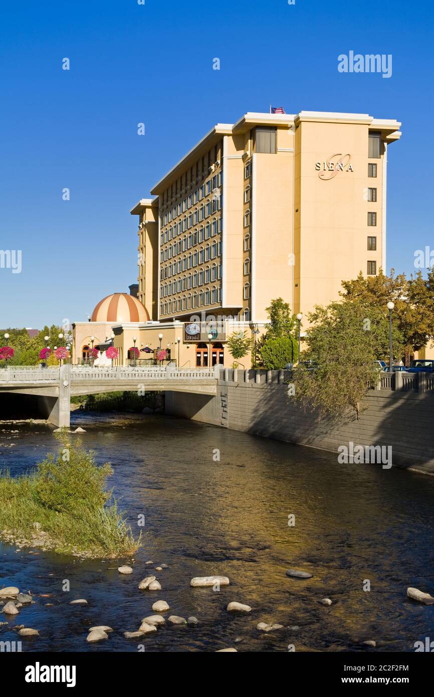 The Siena Hotel on the Riverwalk in Reno, Nevada, USA Stock Photo