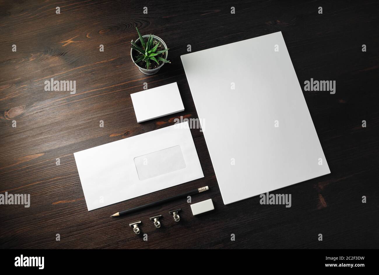 Blank stationery template Stock Photo - Alamy