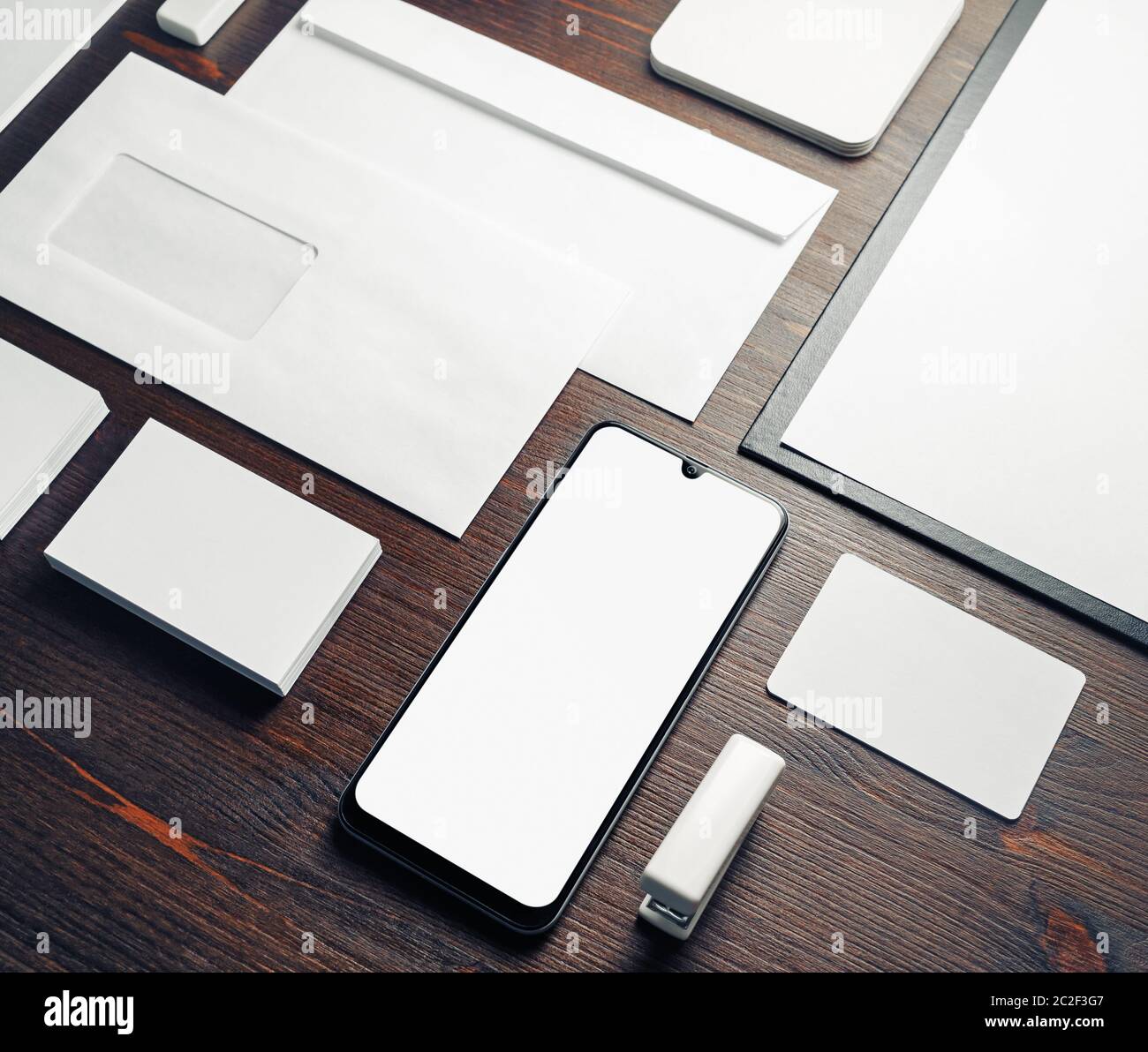 Blank stationery template Stock Photo - Alamy