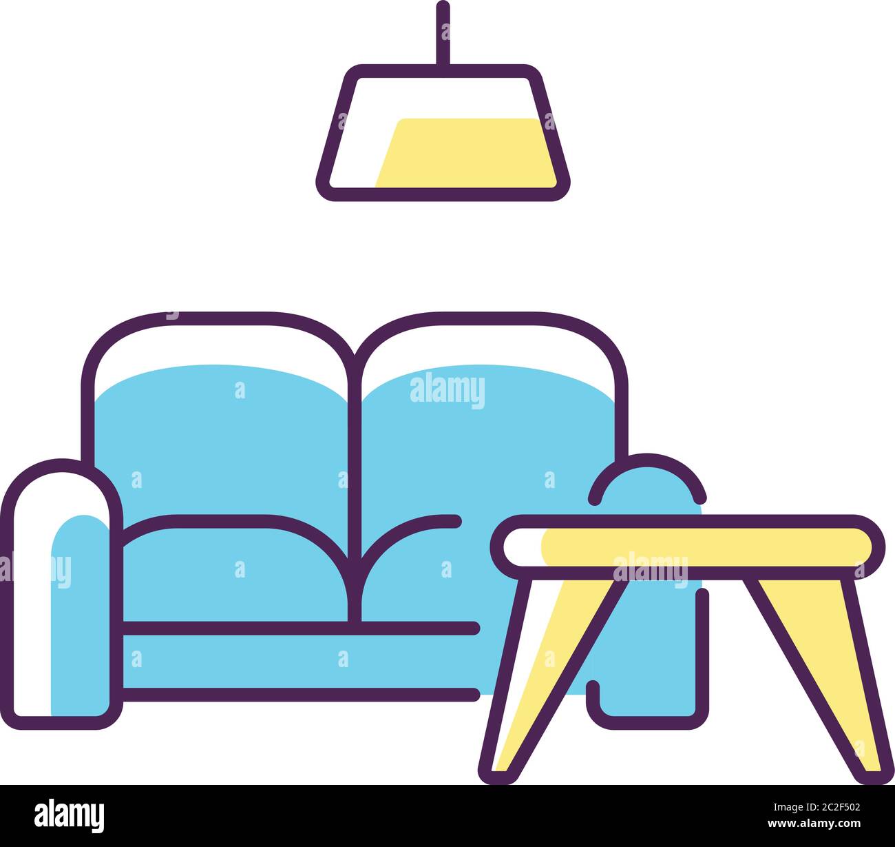 Furniture store RGB color icon Stock Vector Image & Art - Alamy