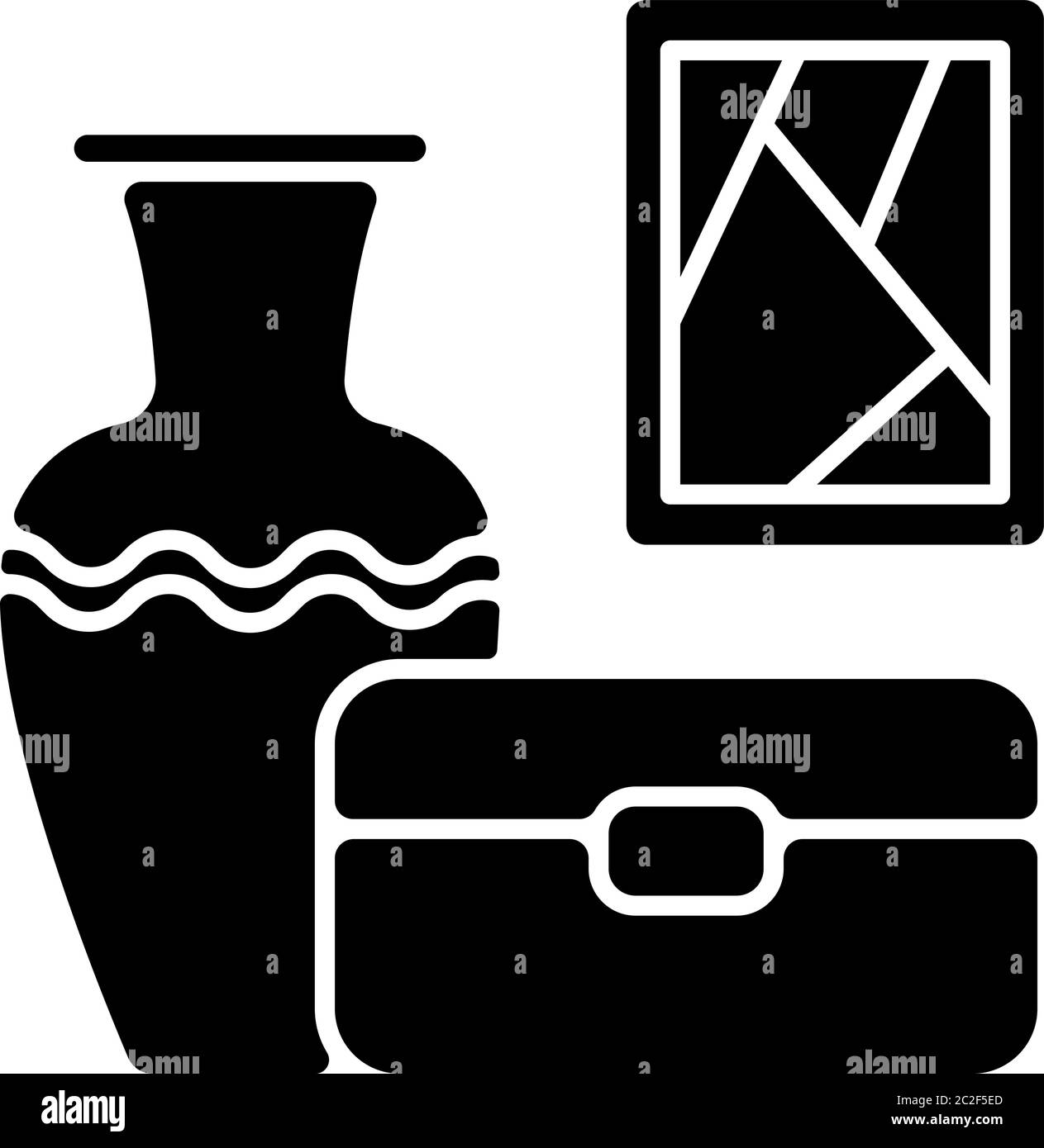 Home decor black glyph icon Stock Vector Image & Art - Alamy
