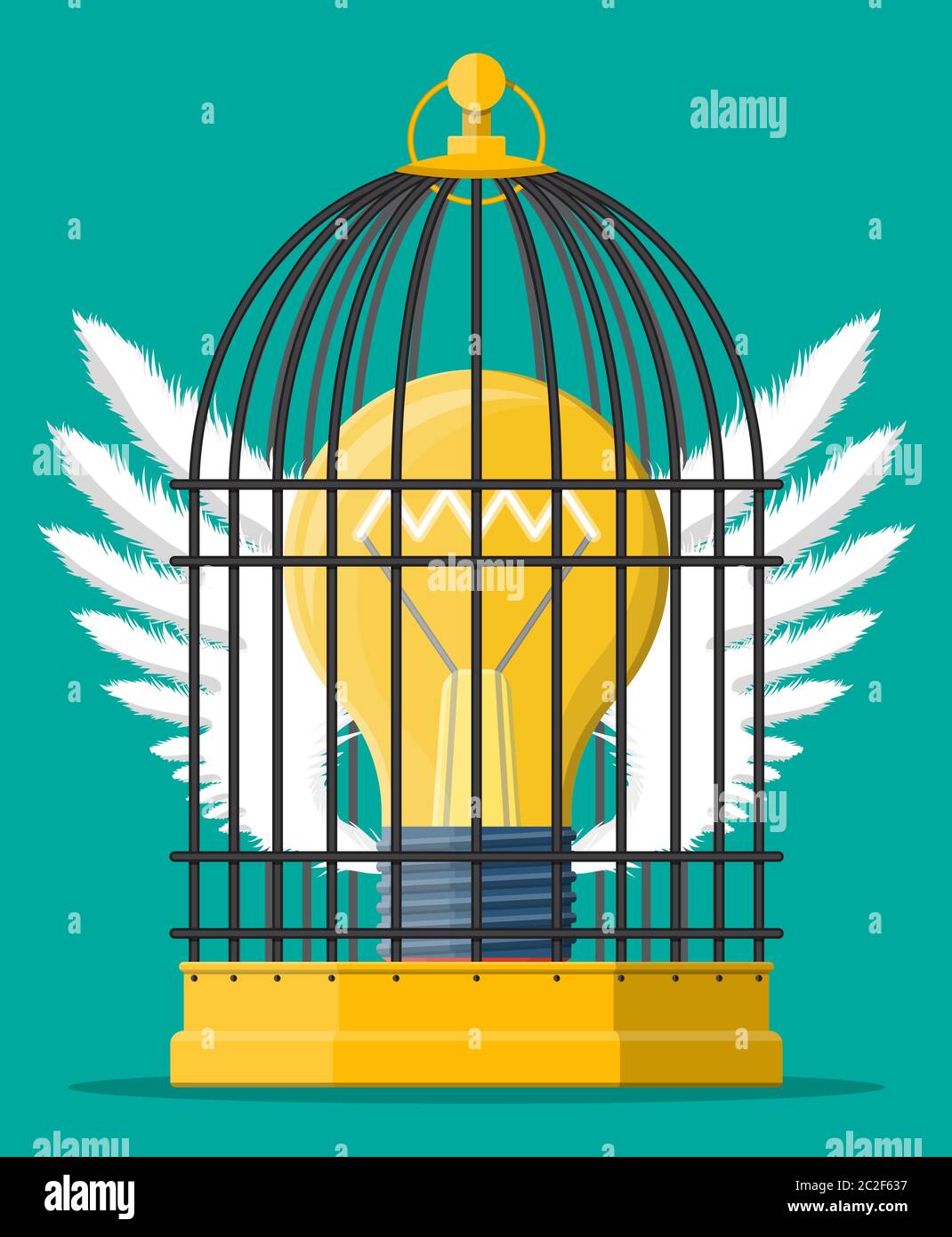 The glass cage Stock Vector Images