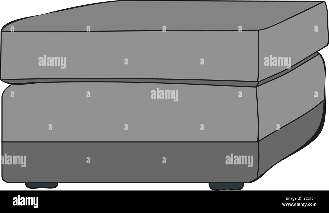 isolated, furniture, ottoman Stock Vector Image & Art Alamy