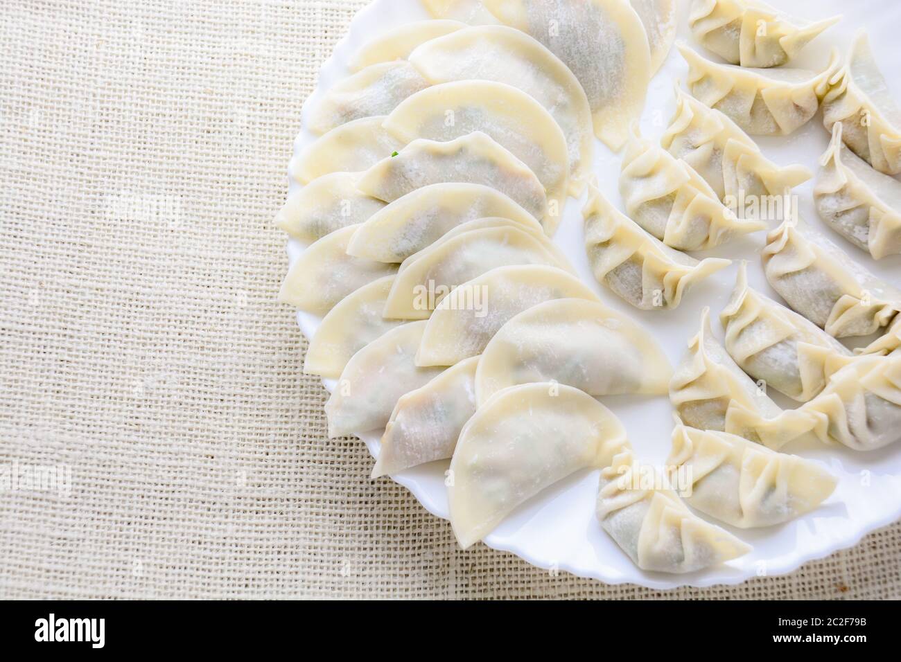 Japanese Fried Dumplings, the half moonshaped dumplings served in