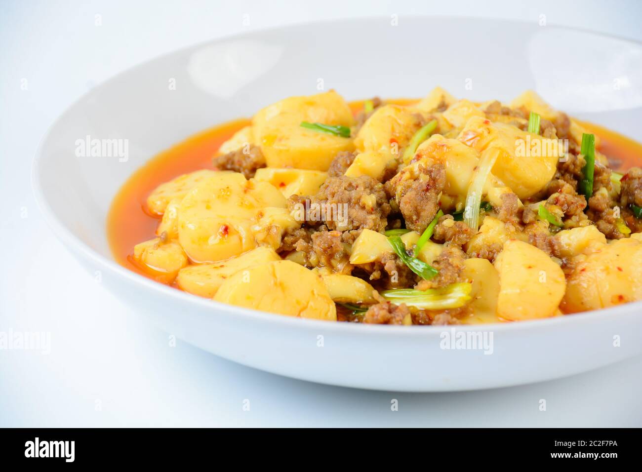 Mapo Tofu, popular Chinese dish. The classic recipe consists of silken