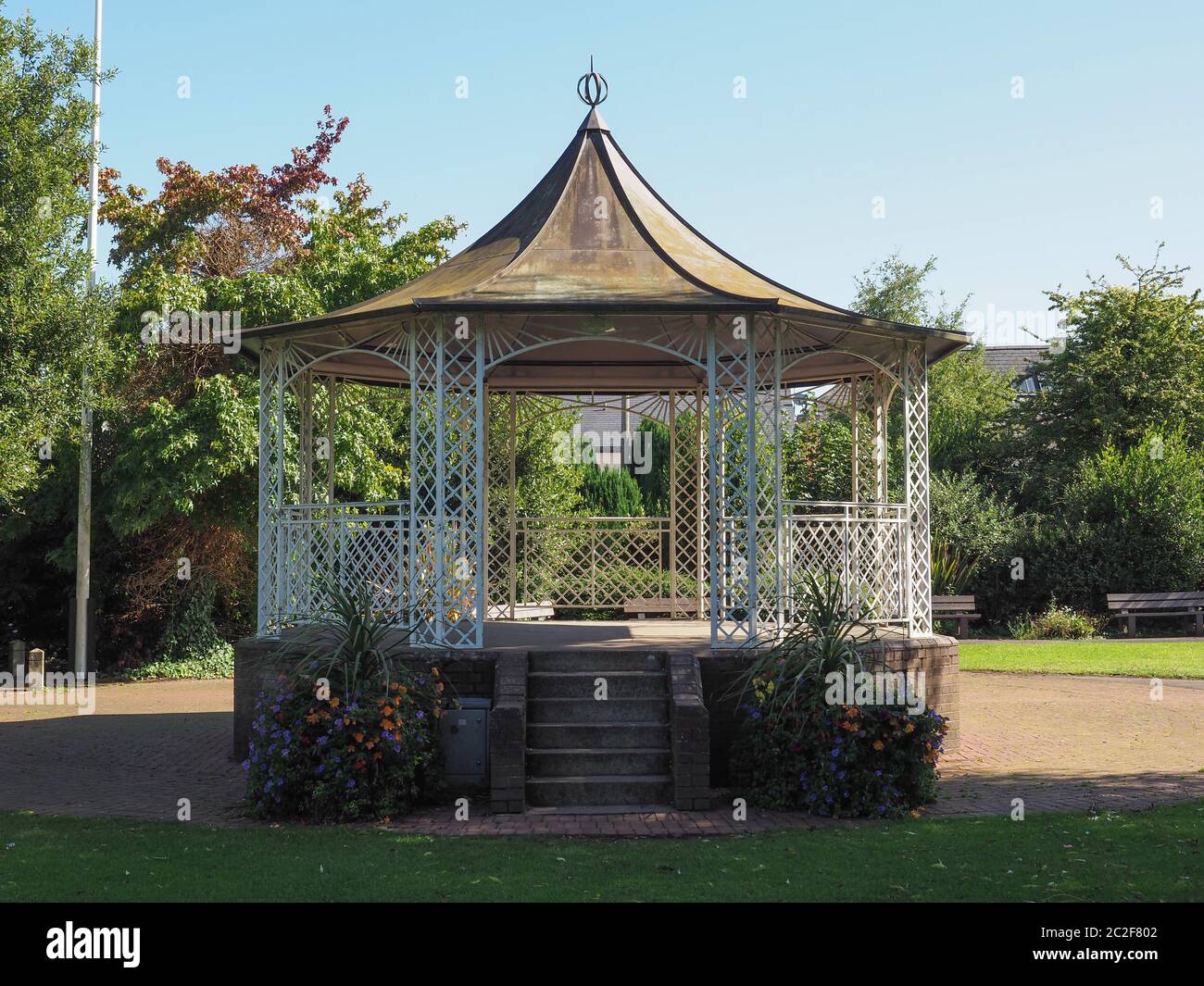 Bandstand in Piercefield park in Chepstow, UK Stock Photo Alamy