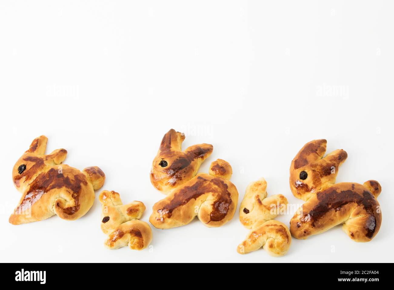 four easter bunnies Stock Photo