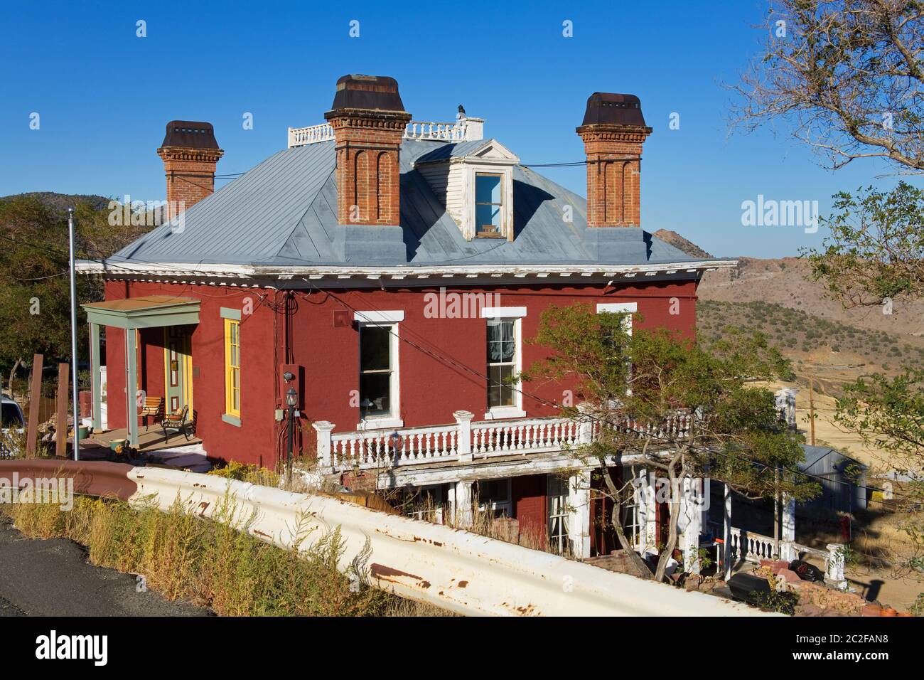 Chollar Mansion in Virginia City, Nevada, USA Stock Photo