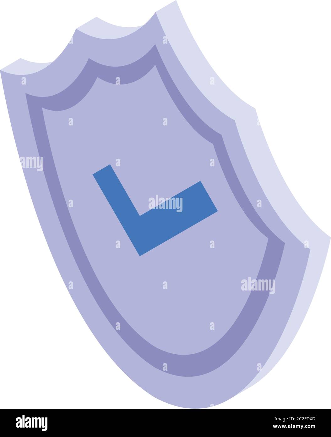 Shield personal guard icon, isometric style Stock Vector Image & Art ...