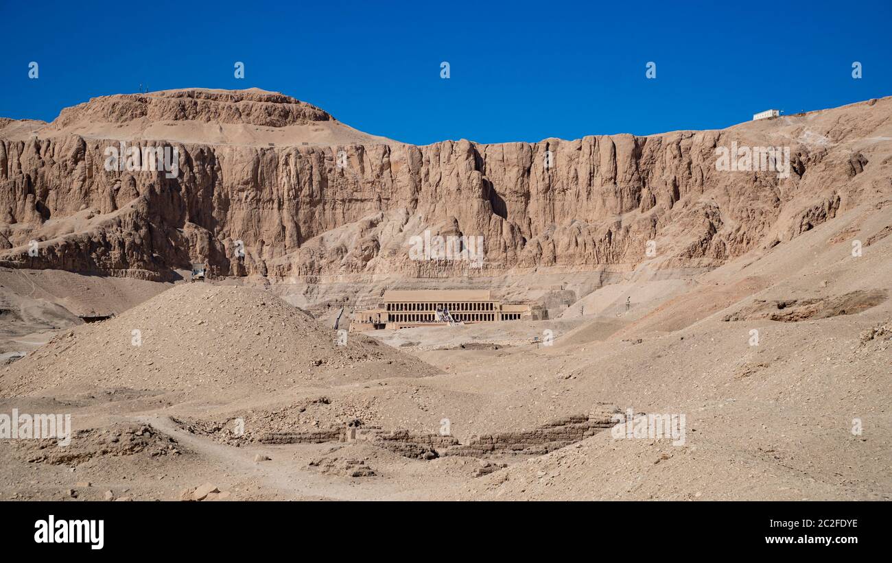 Luxor, Egypt: The Mortuary Temple Of Hatshepsut, Also Known As The ...