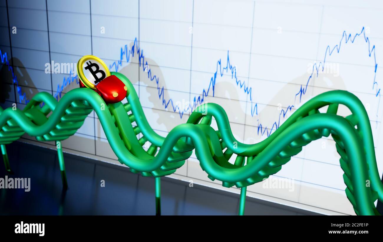 Bitcoin Roller Coaster Stock Photo Alamy
