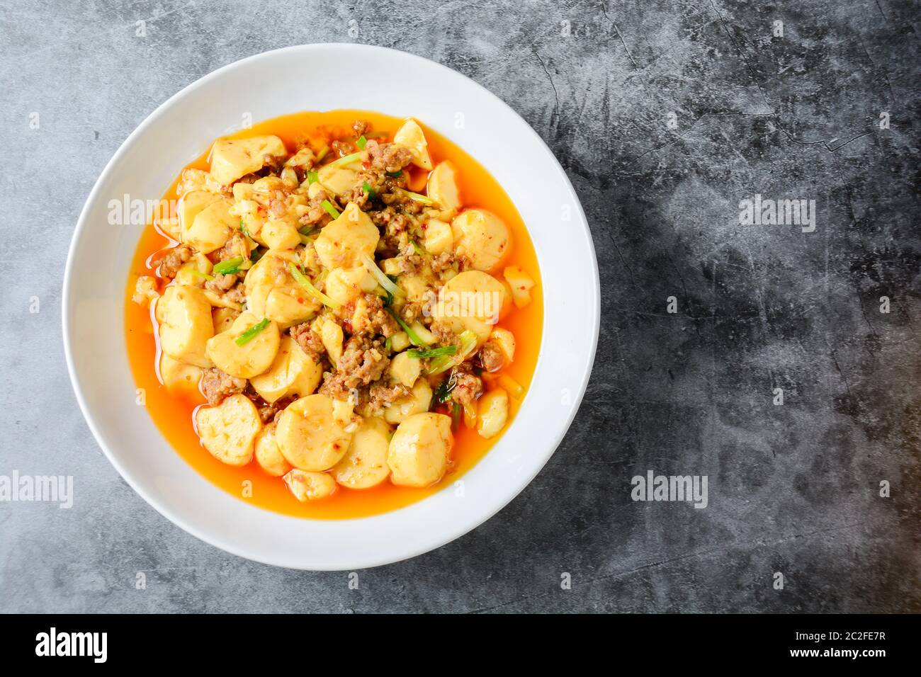 Mapo Tofu, popular Chinese dish. The classic recipe consists of silken