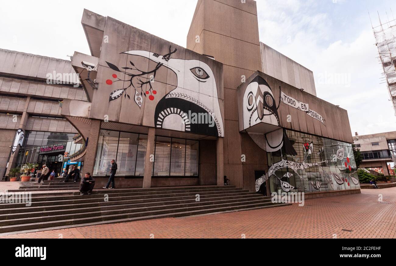 Birmingham, England, UK - June 23, 2012: The brutalist concrete Birmingham Central Library before its demolition. Stock Photo