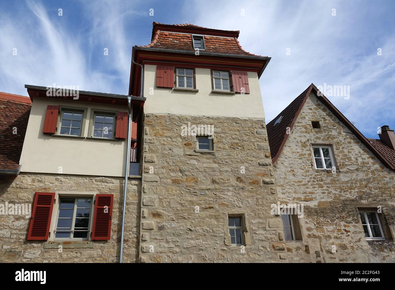 Archivturm in Oehringen Stock Photo