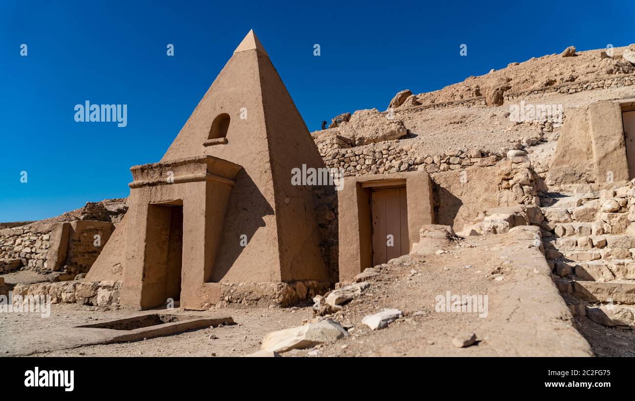 Luxor, Egypt Deir elMedina, is an ancient Egyptian village which was