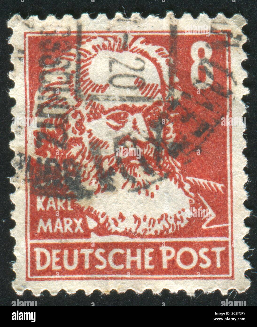 GERMANY CIRCA 1952 Stamp Printed By Germany Shows Karl Marx Circa   Germany Circa 1952 Stamp Printed By Germany Shows Karl Marx Circa 1952 2C2FGRY 