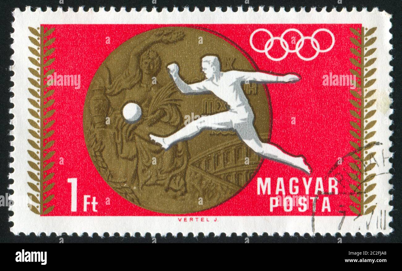 HUNGARY CIRCA 1952 stamp printed by Hungary, shows Olympic Medal