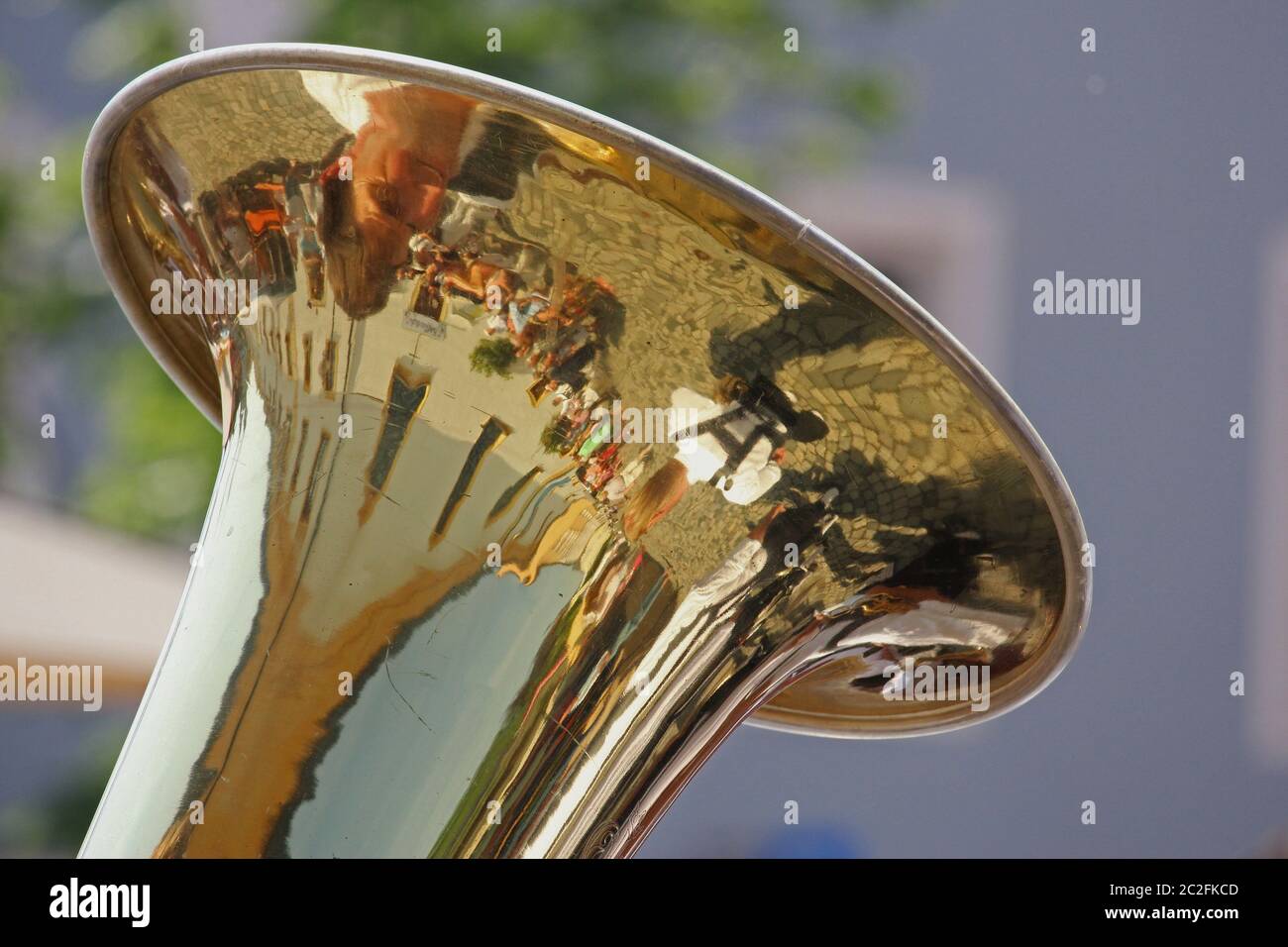 Musician of a brass band Stock Photo