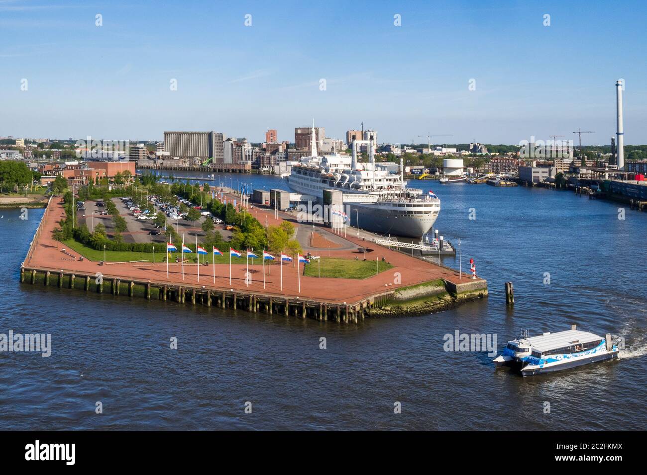 Europe, Netherlands - Cruise Terminal in the City of Rotterdam Stock Photo
