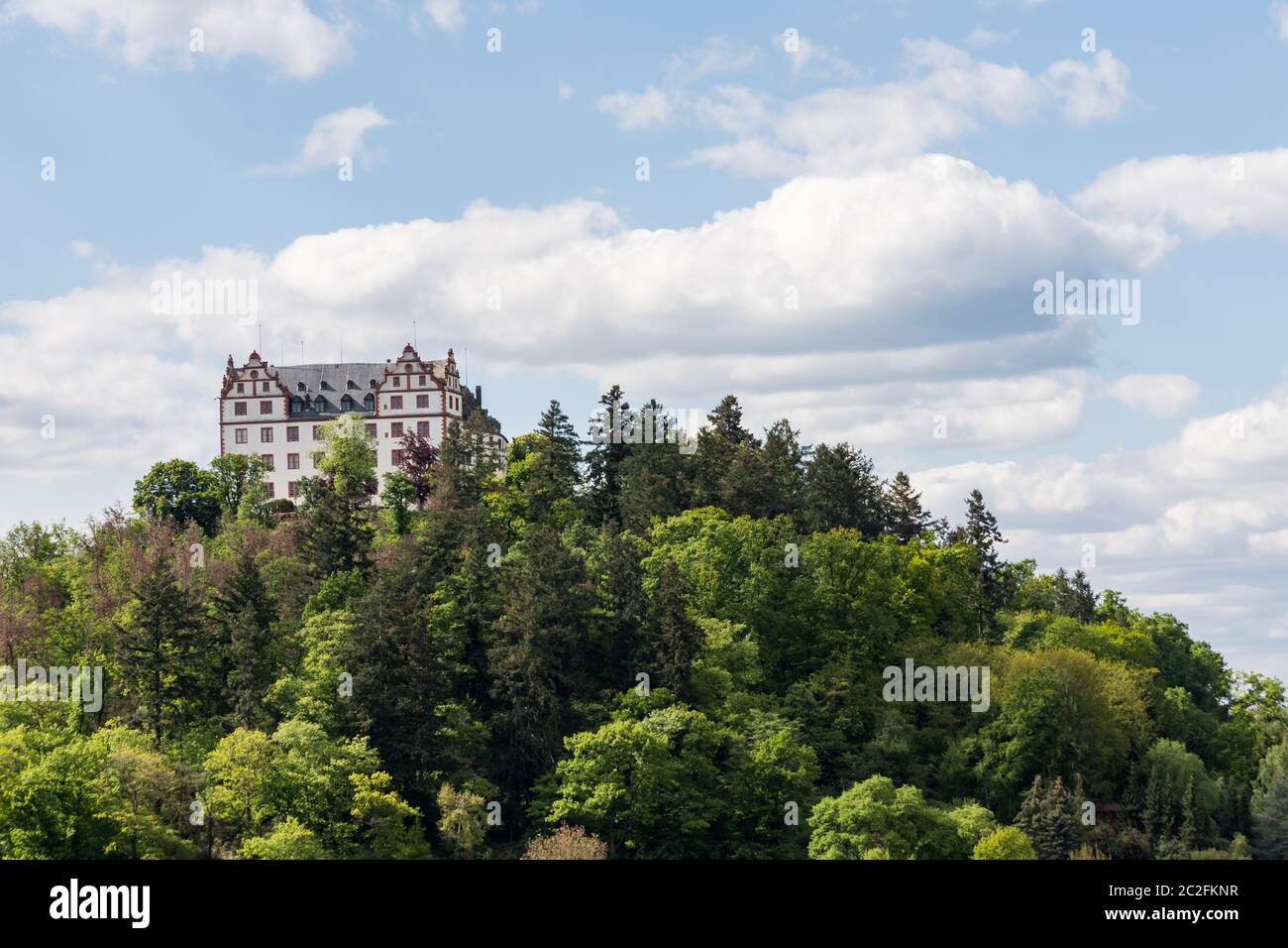 Lichtenberg castle in beautiful Fischbachtal, Odenwald, Hesse, Germany Stock Photo