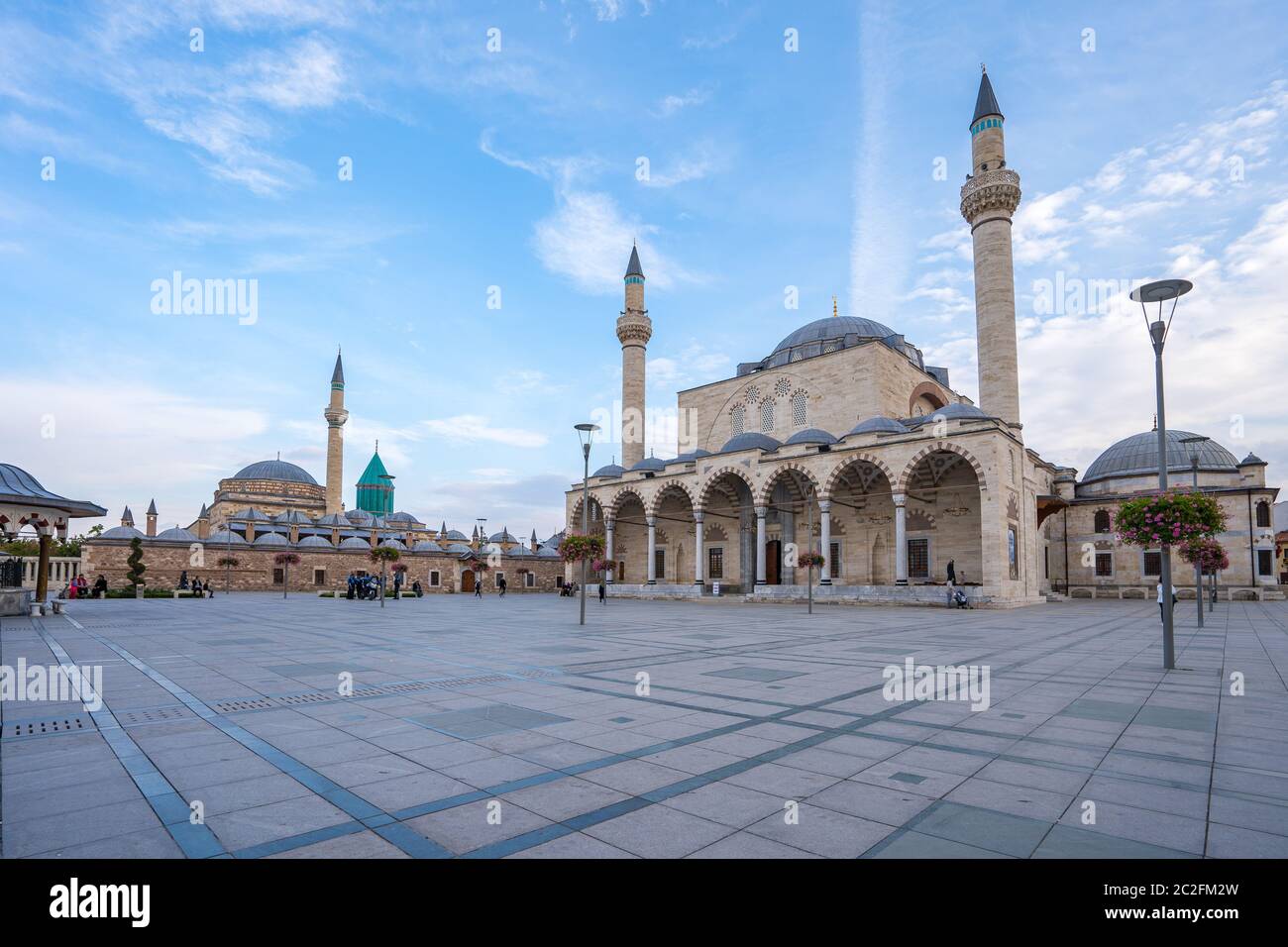 Selimiye Mosque with Konya town square in Konya, Turkey Stock Photo