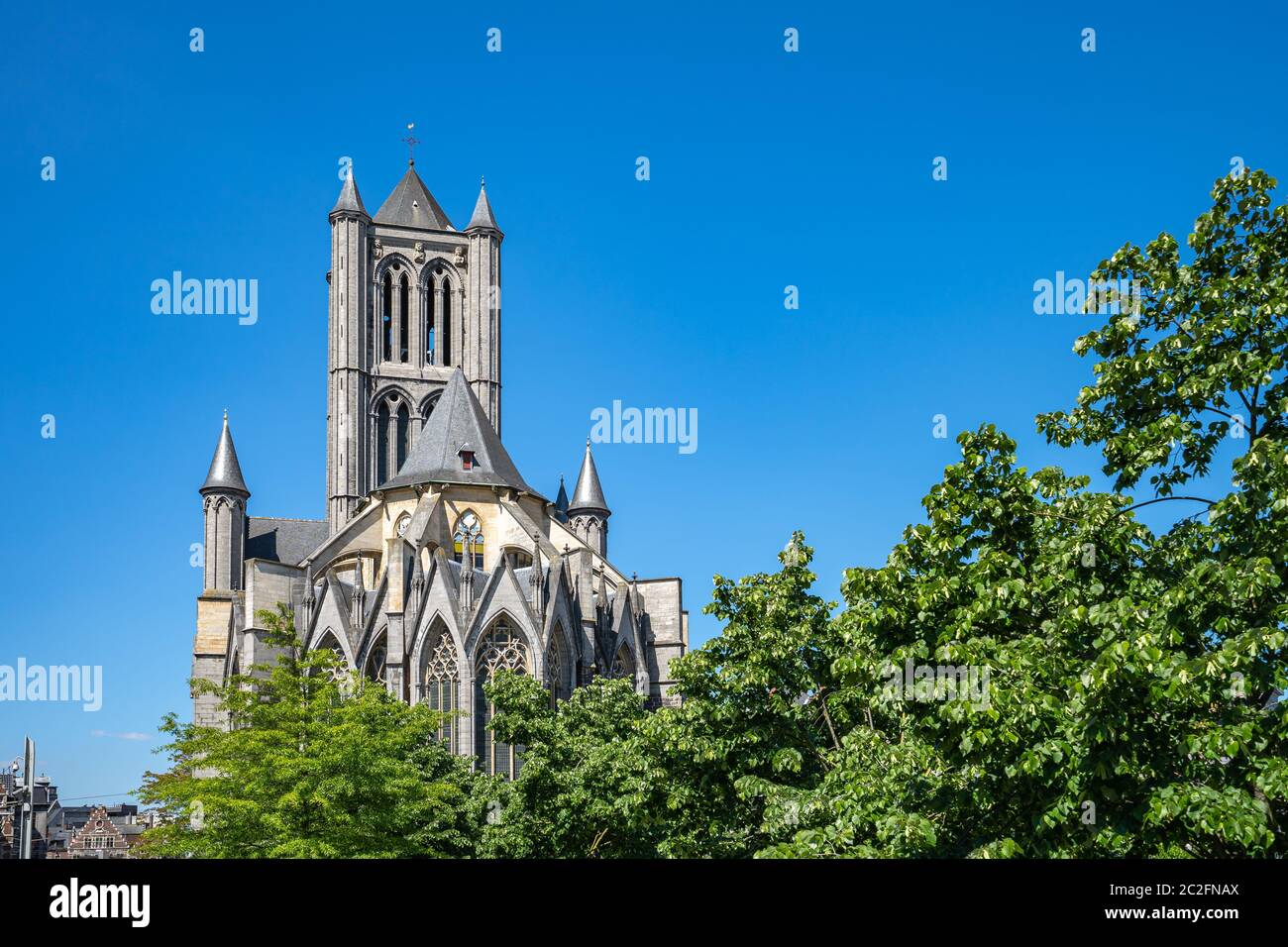 Saint Nicholas Church in Ghent, Belgium Stock Photo