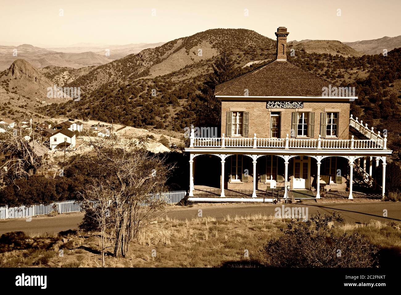 Mackay Mansion in Virginia City, Nevada, USA Stock Photo Alamy