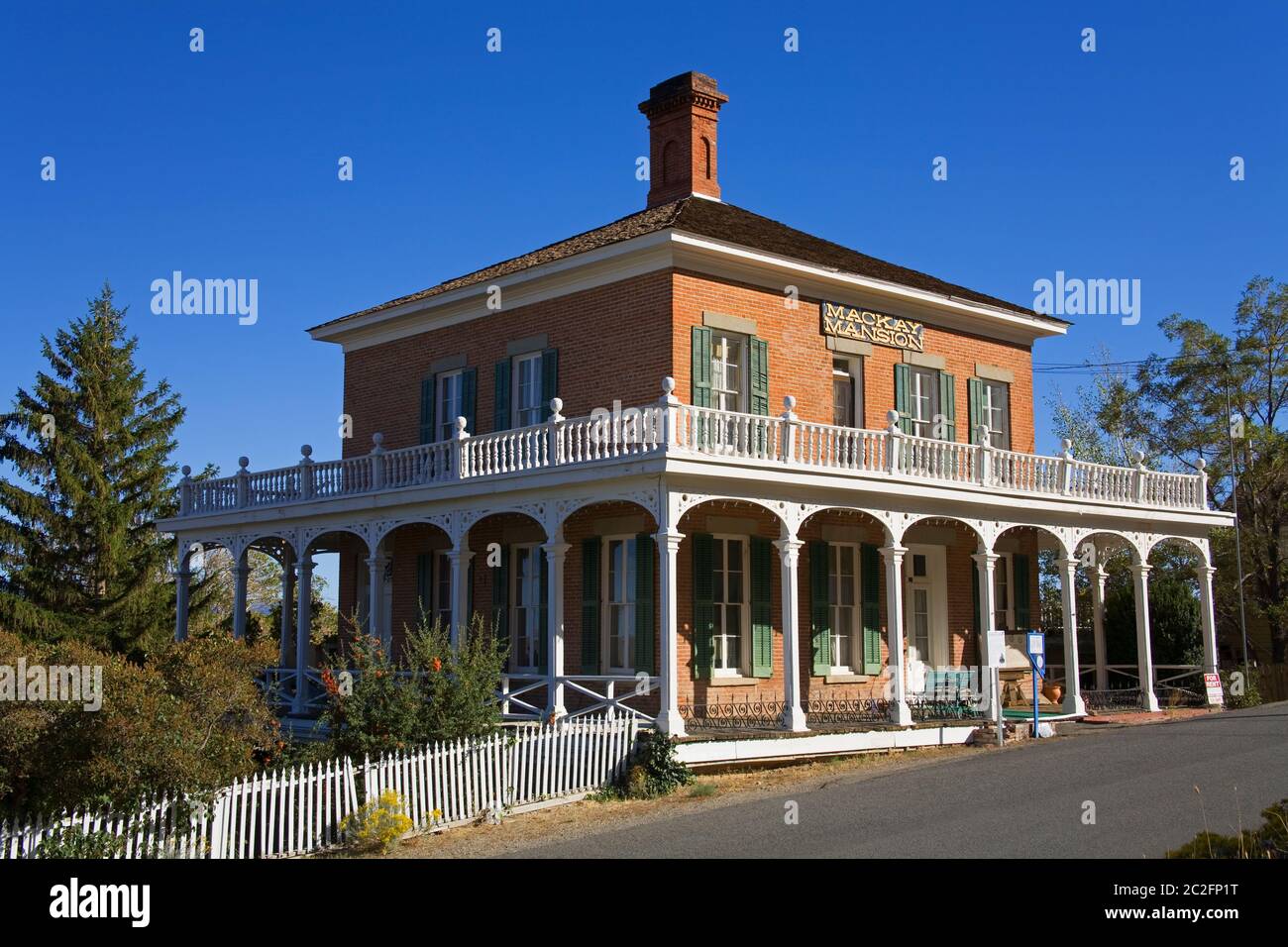 Mackay Mansion in Virginia City, Nevada, USA Stock Photo