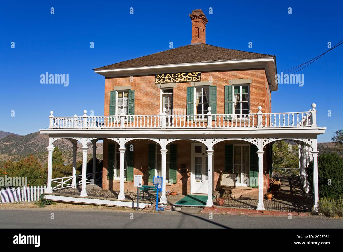 Mackay Mansion in Virginia City, Nevada, USA Stock Photo