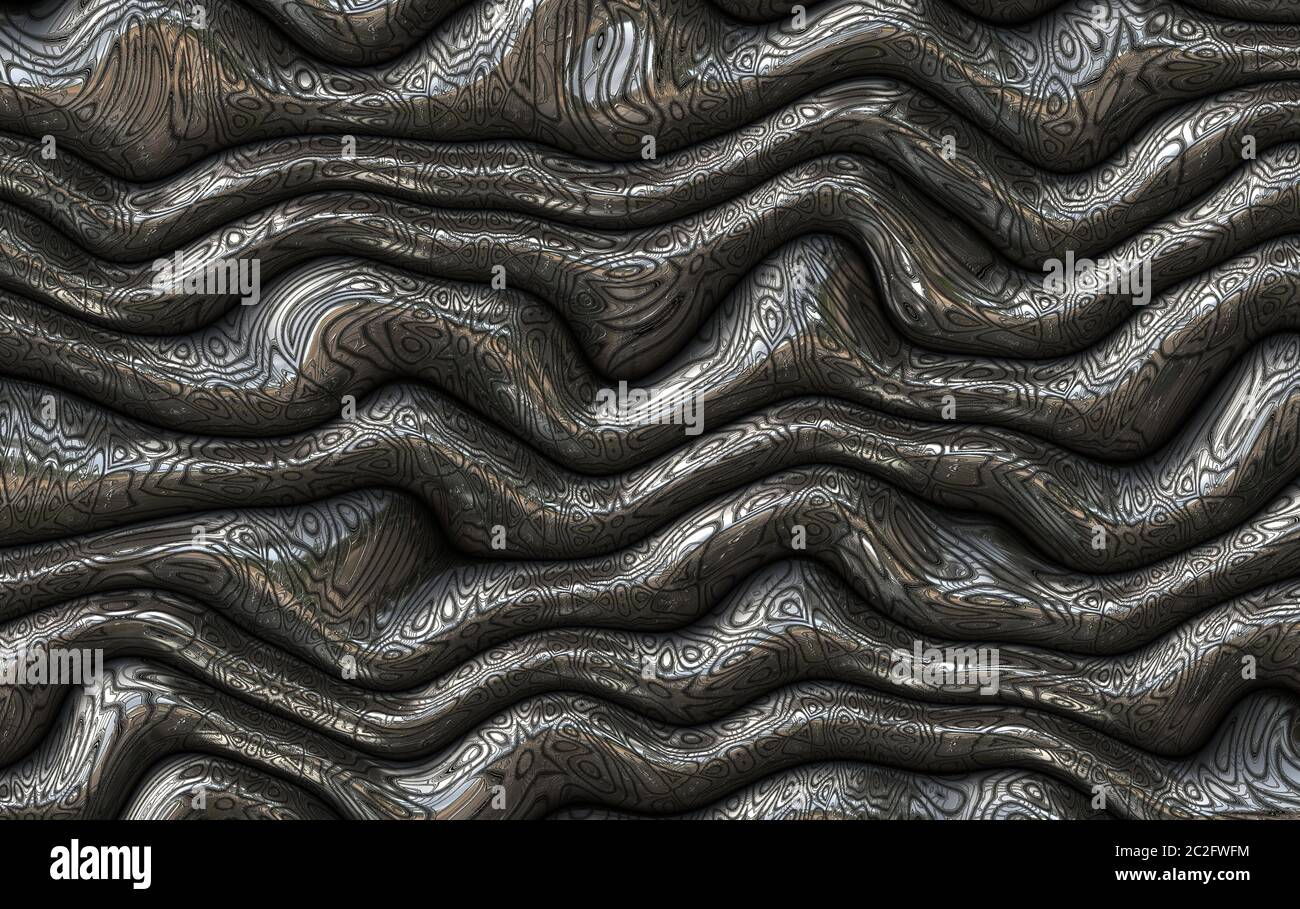 abstract futuristic metal Stock Photo