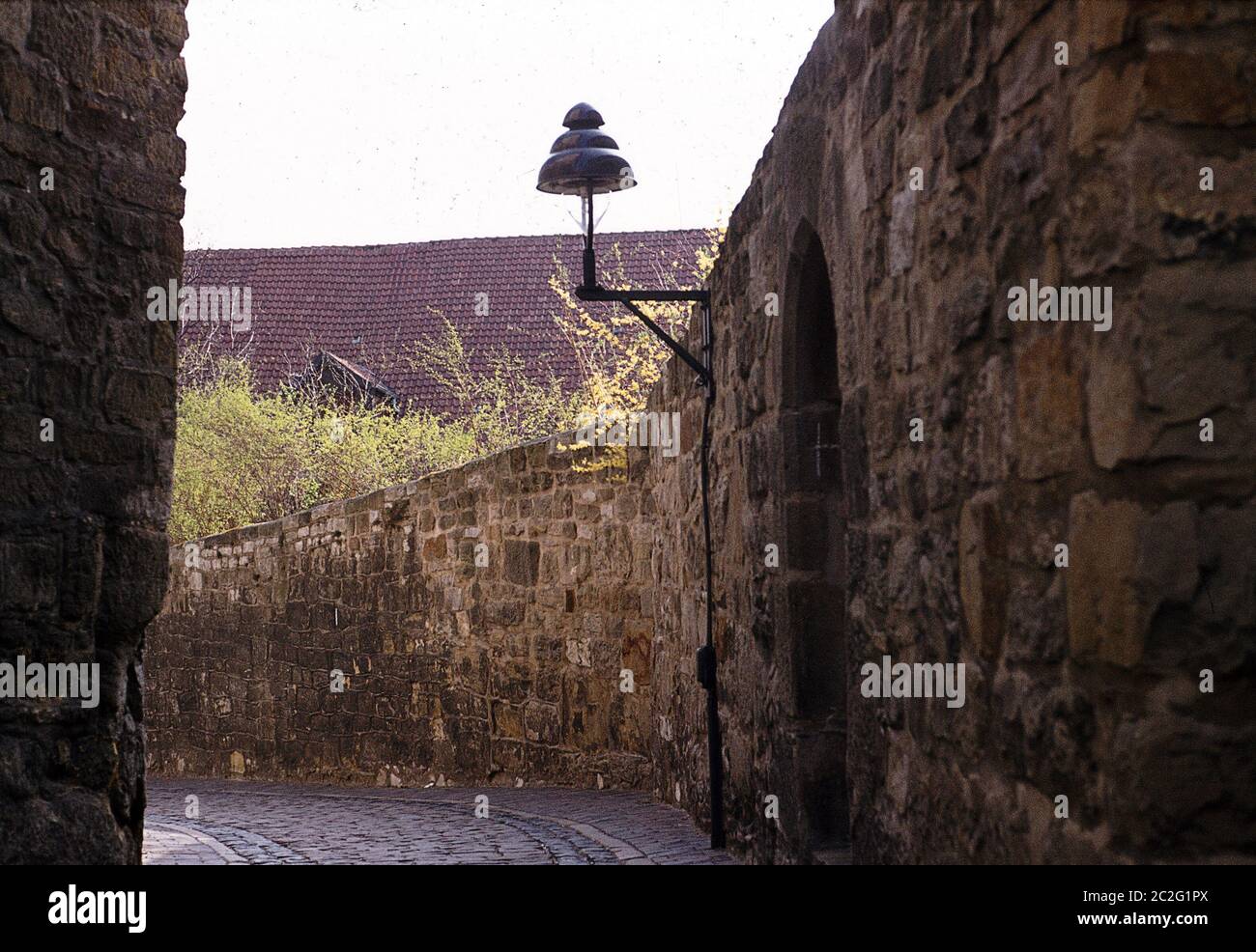 Old Alley in Hildesheim Stock Photo Alamy