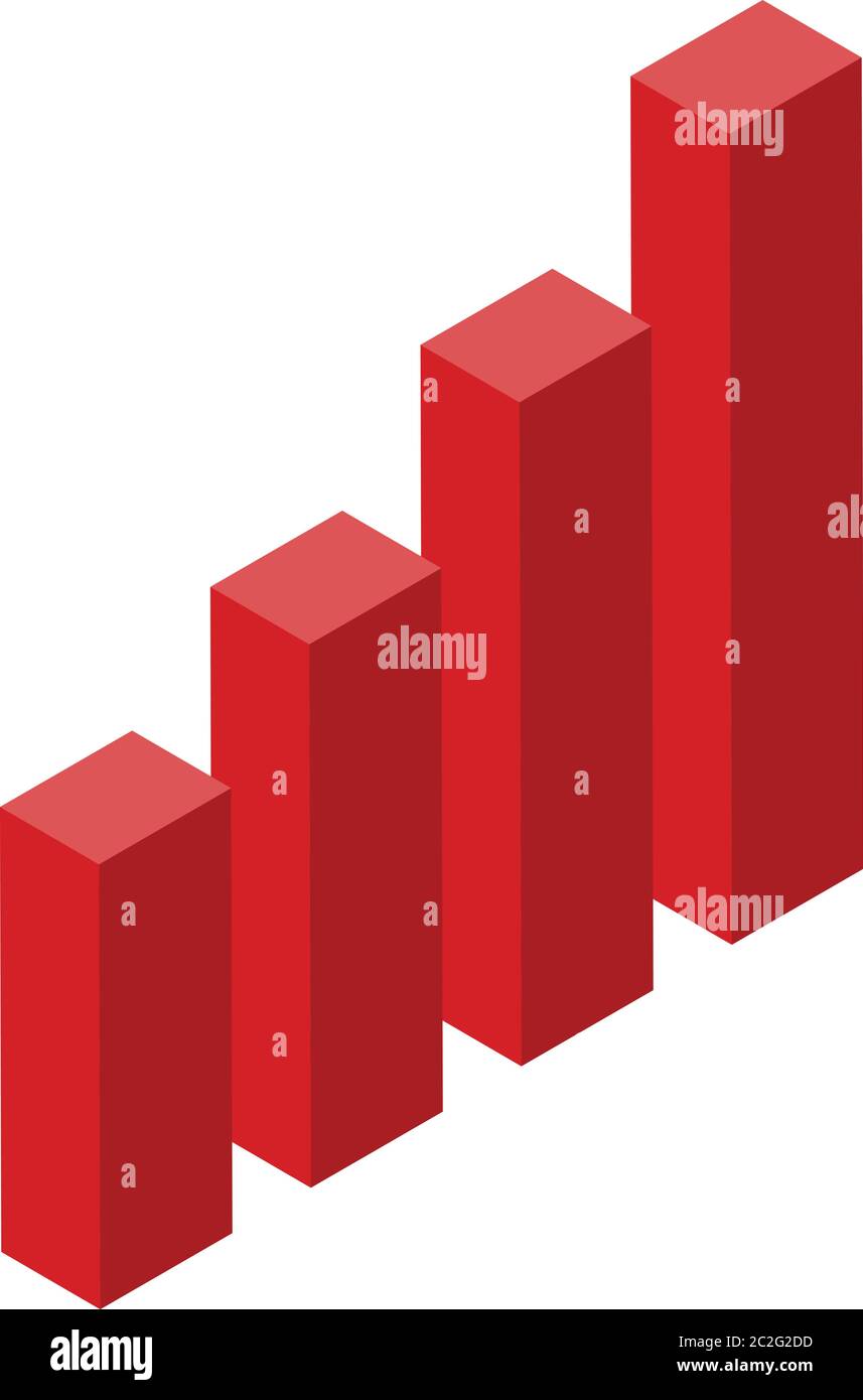 Graph bars icon, isometric style Stock Vector Image & Art - Alamy