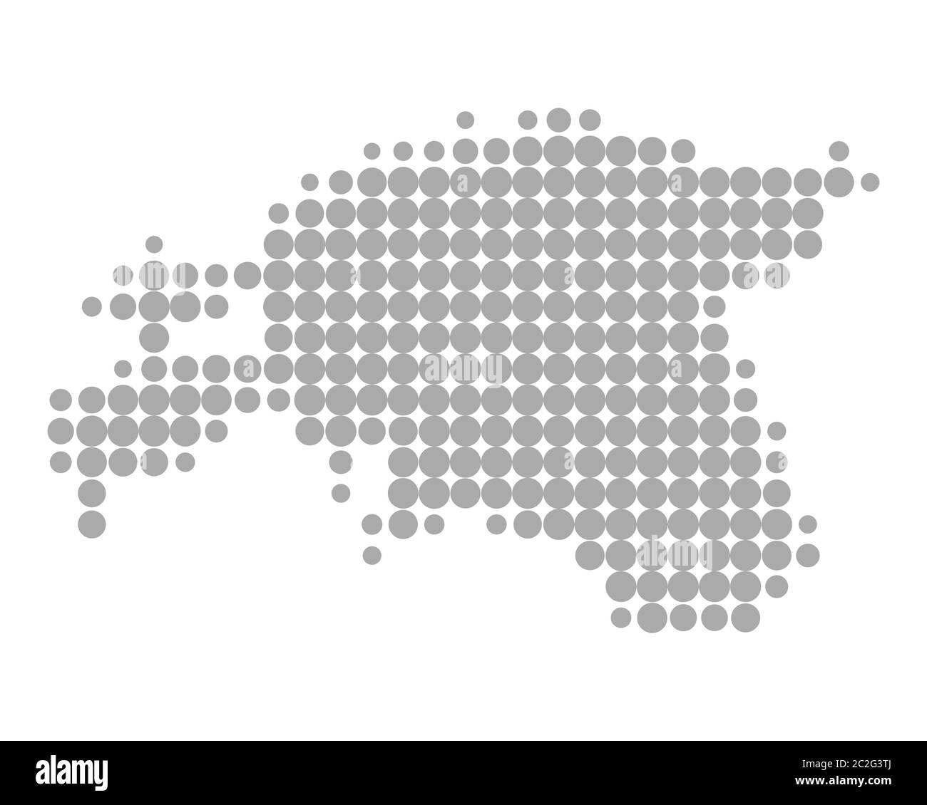 Map of Estonia Stock Photo