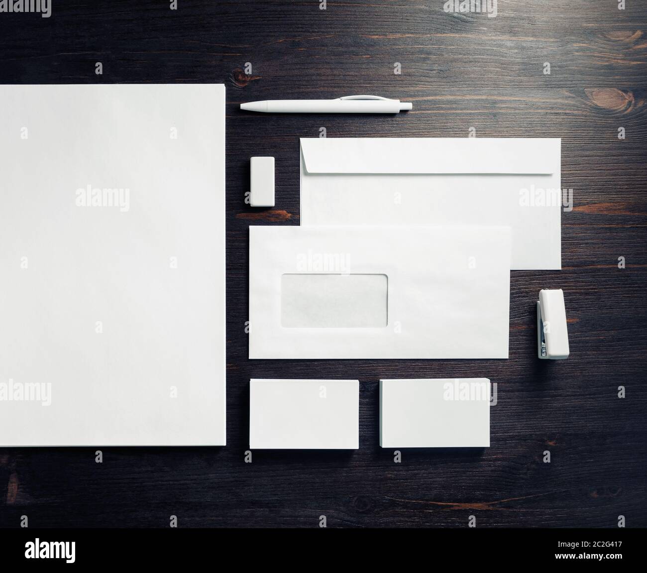 Blank stationery template Stock Photo - Alamy