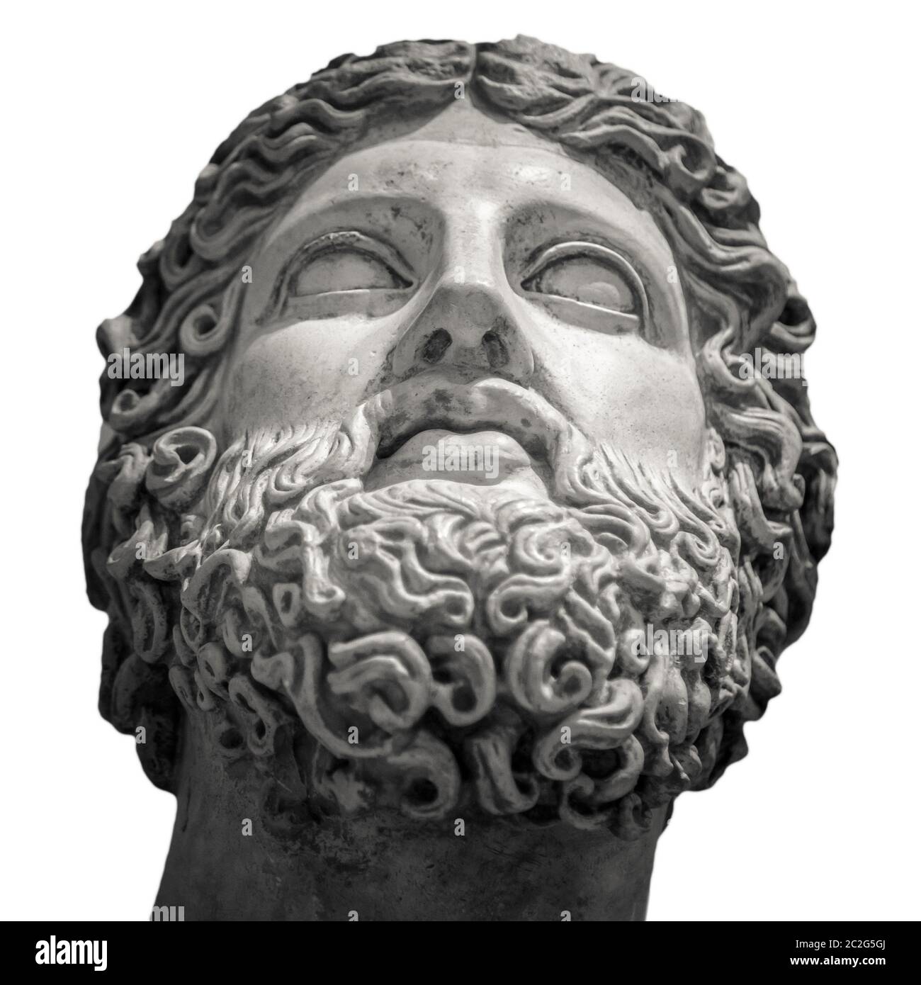 Head and shoulders detail of the ancient sculpture Stock Photo Alamy