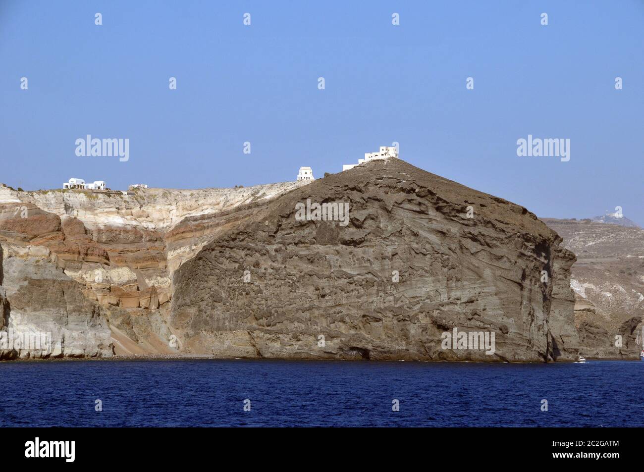 coast of Santorini Stock Photo