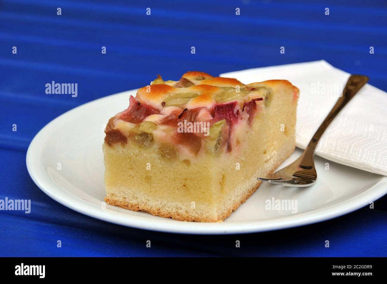 rhubarb pie Stock Photo