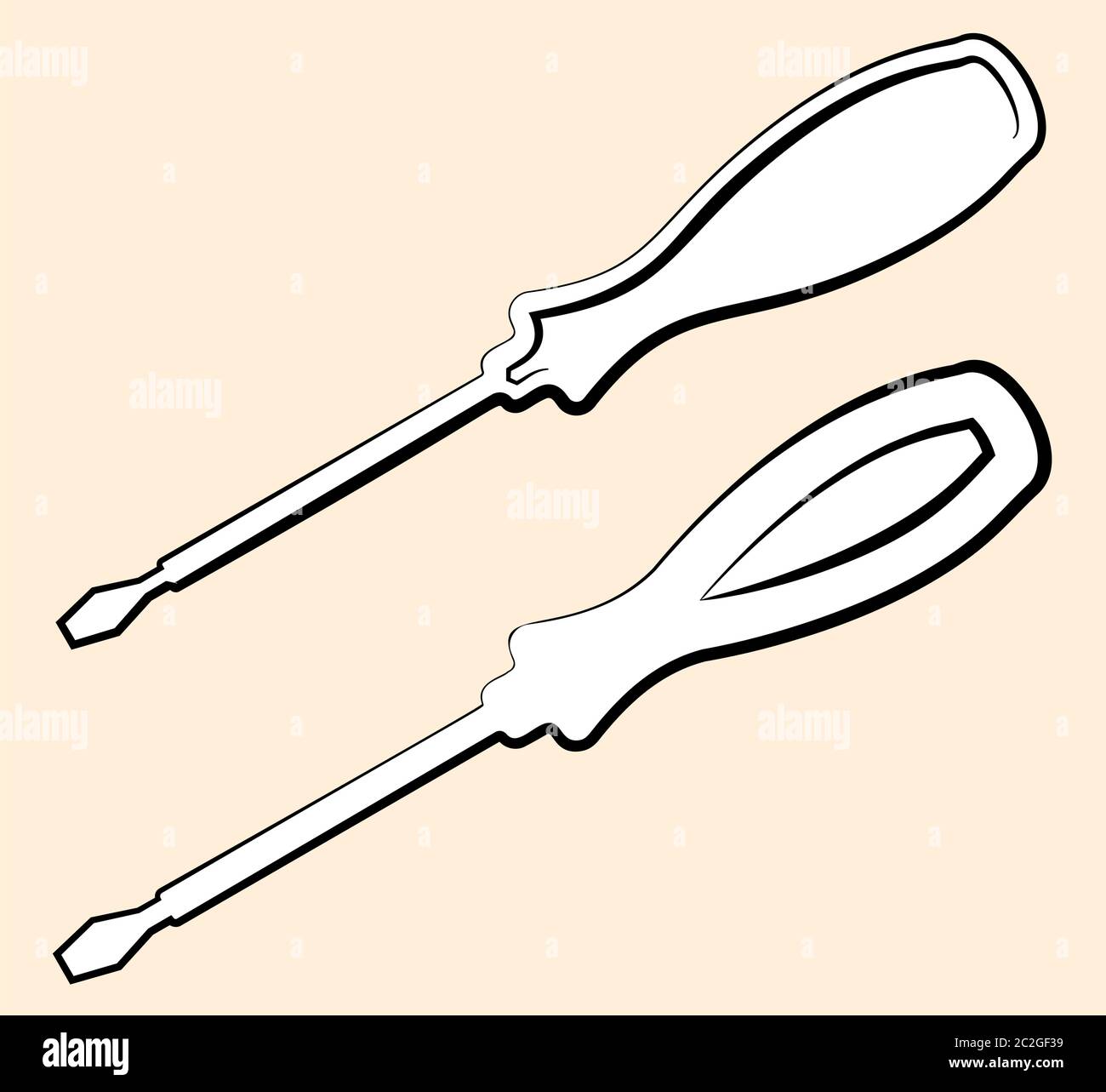 Screwdriver Icon Design, A Tool For Turning (Driving Or Removing ...